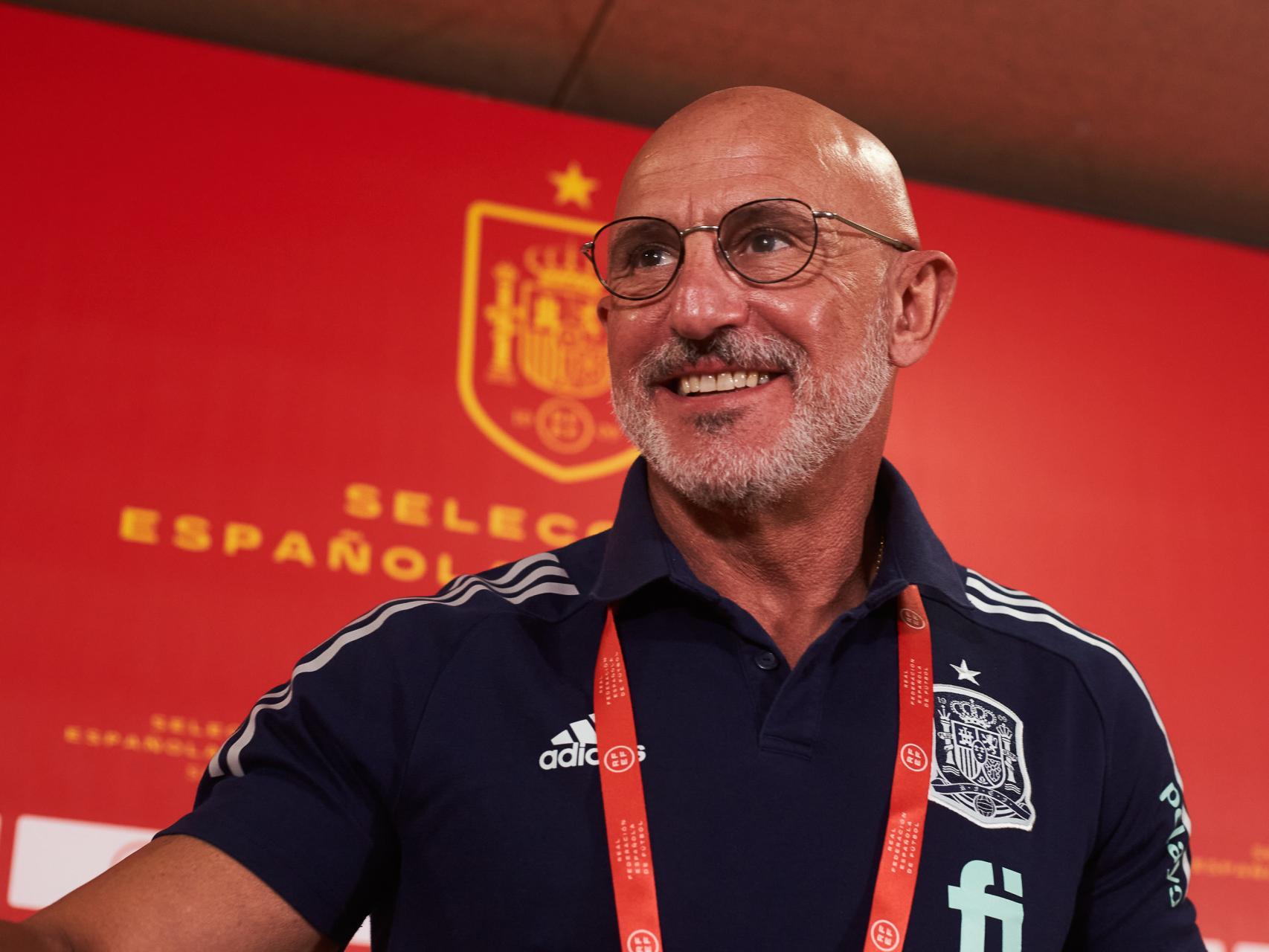 Luis de la Fuente antes de una rueda de prensa con la Selección Sub21 Europa Press