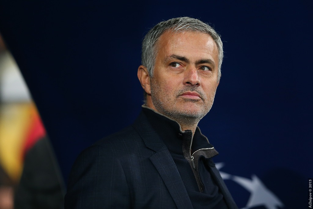 Jose Mourinho. 20.10.2015 Kyiv, Olimpiyskiy National Sports Complex Champions League. Group stage. FC Dynamo Kyiv - Chelsea - 0:0